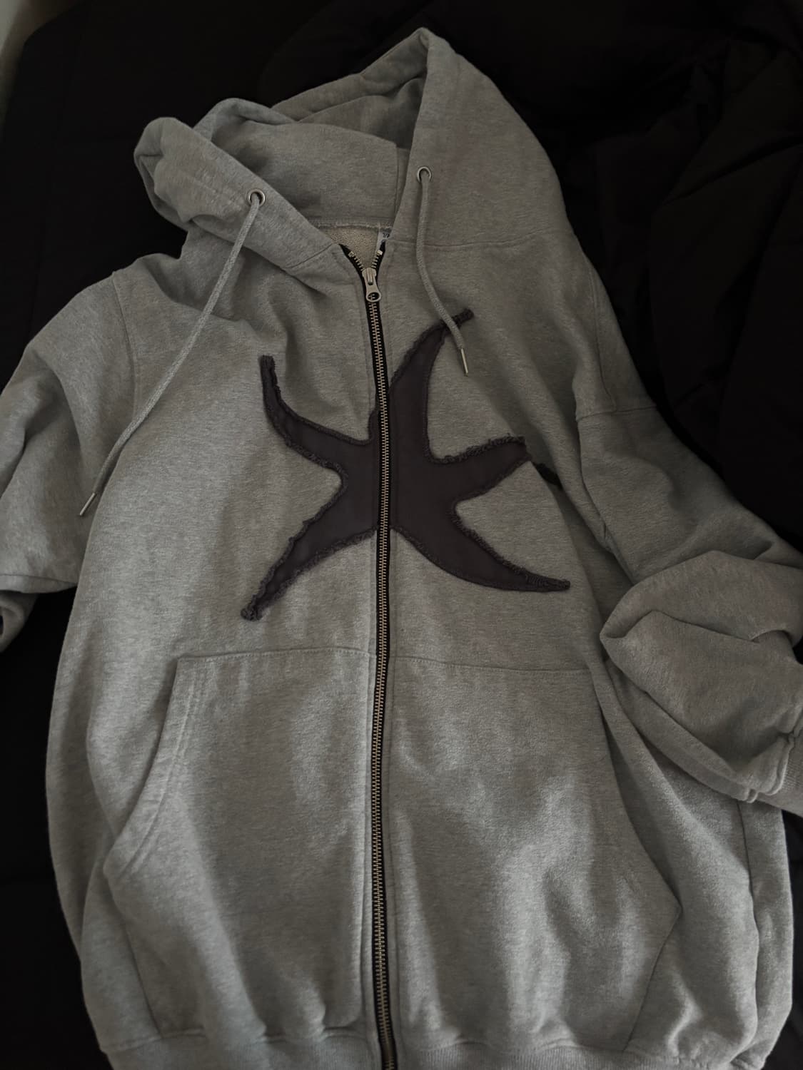 더콜디스트모먼트 후드집업 그레이 M 상품이미지1
