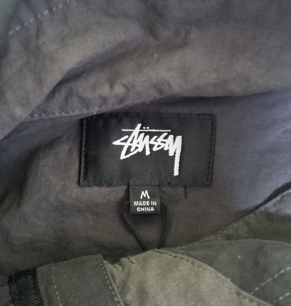 스투시 웨이브 다이 비치 쉘 자켓 블랙 m 상품이미지5