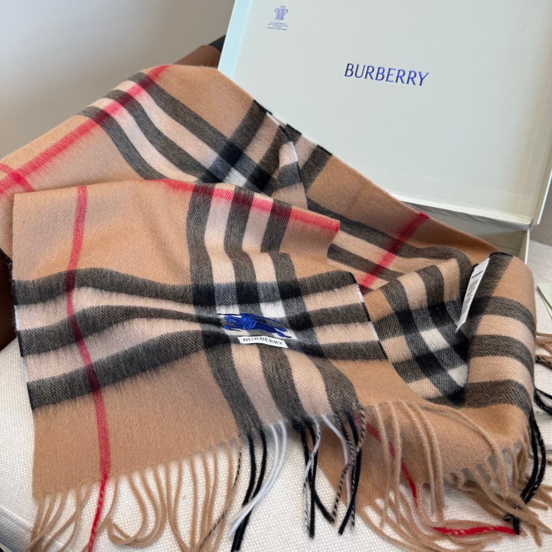 버버리숙녀 리버서블 스카프100% 램스울 상품이미지2
