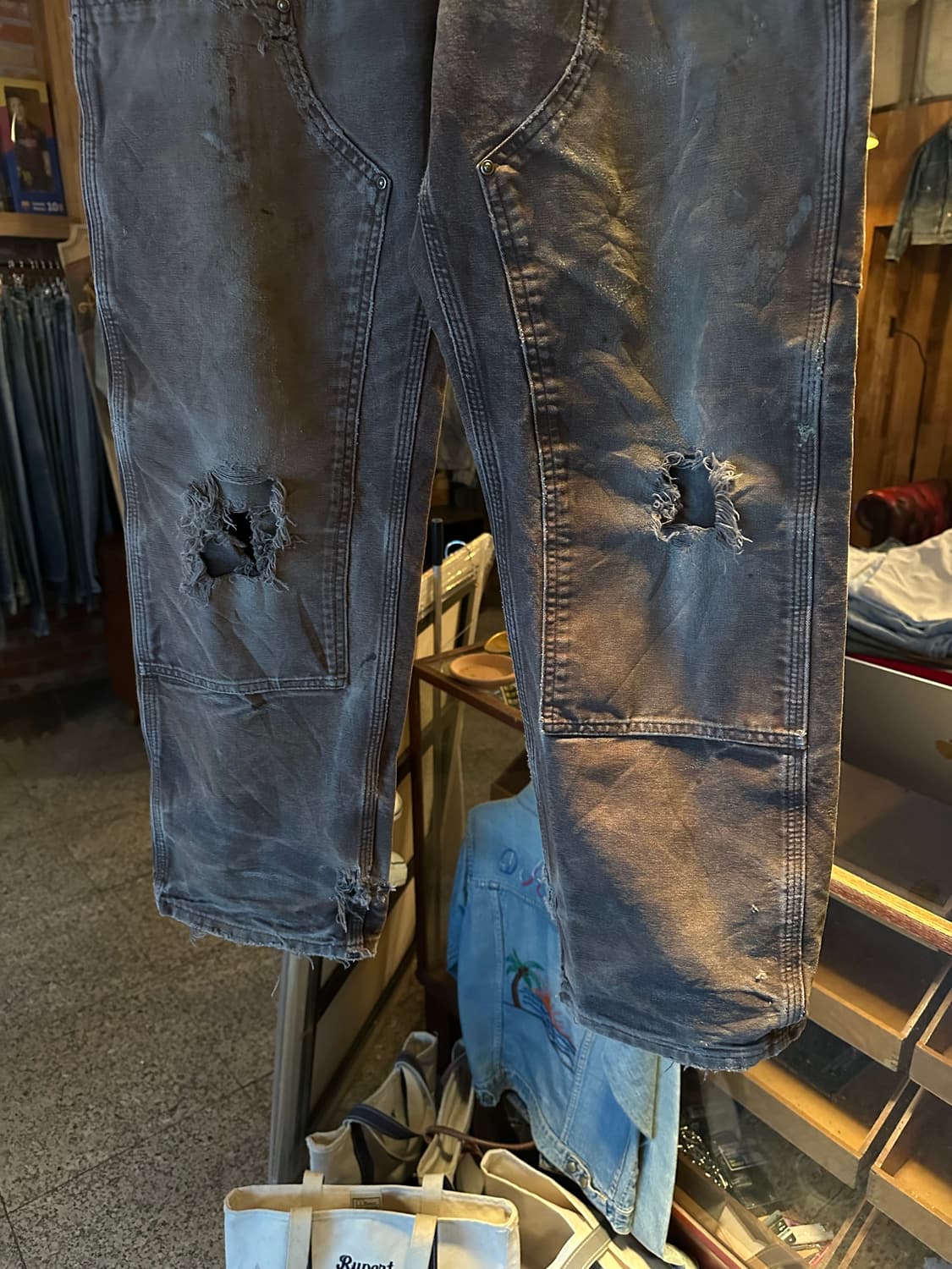 칼하트 B136 DKB 더블니 오리지널 덩가리 핏 워크 팬츠 상품이미지3