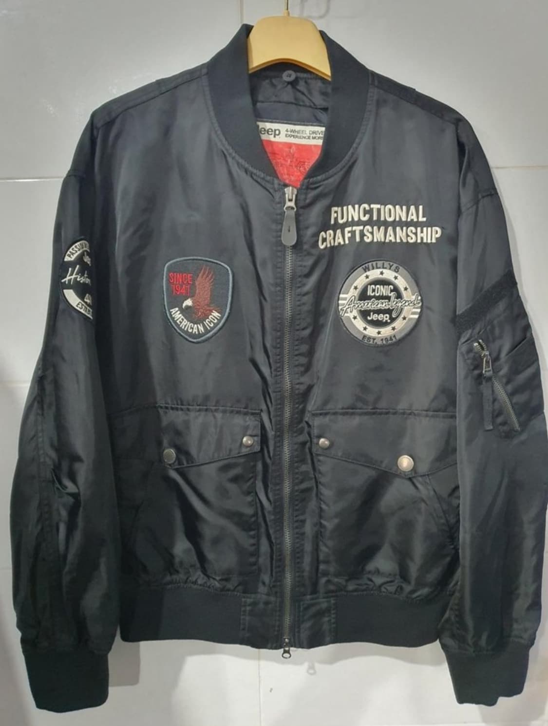 Jeep 블랙 봄버 자켓 상품이미지1