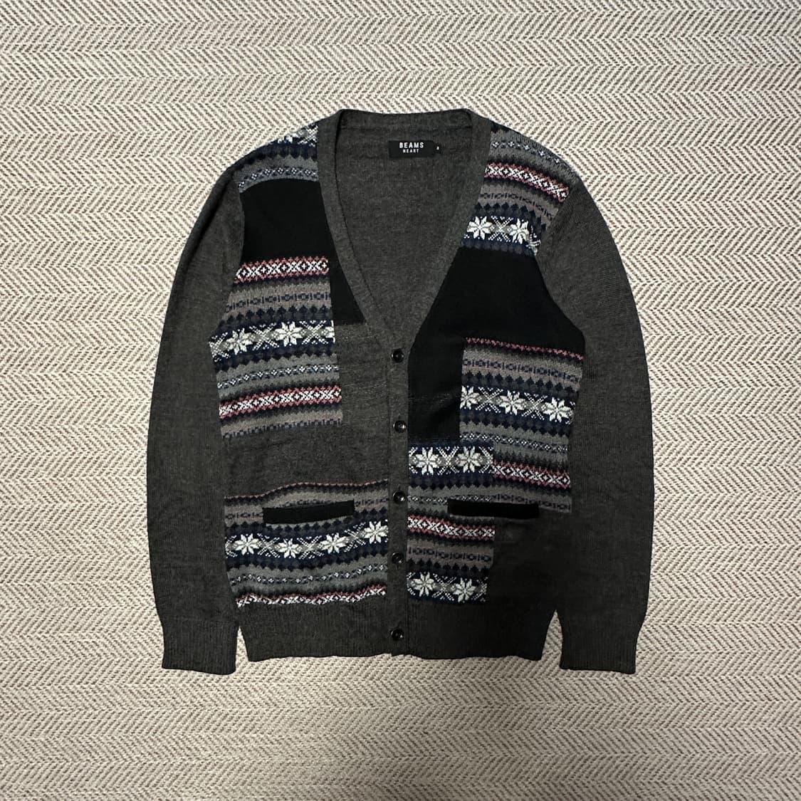BEAMS heart knit cardigan 상품이미지1