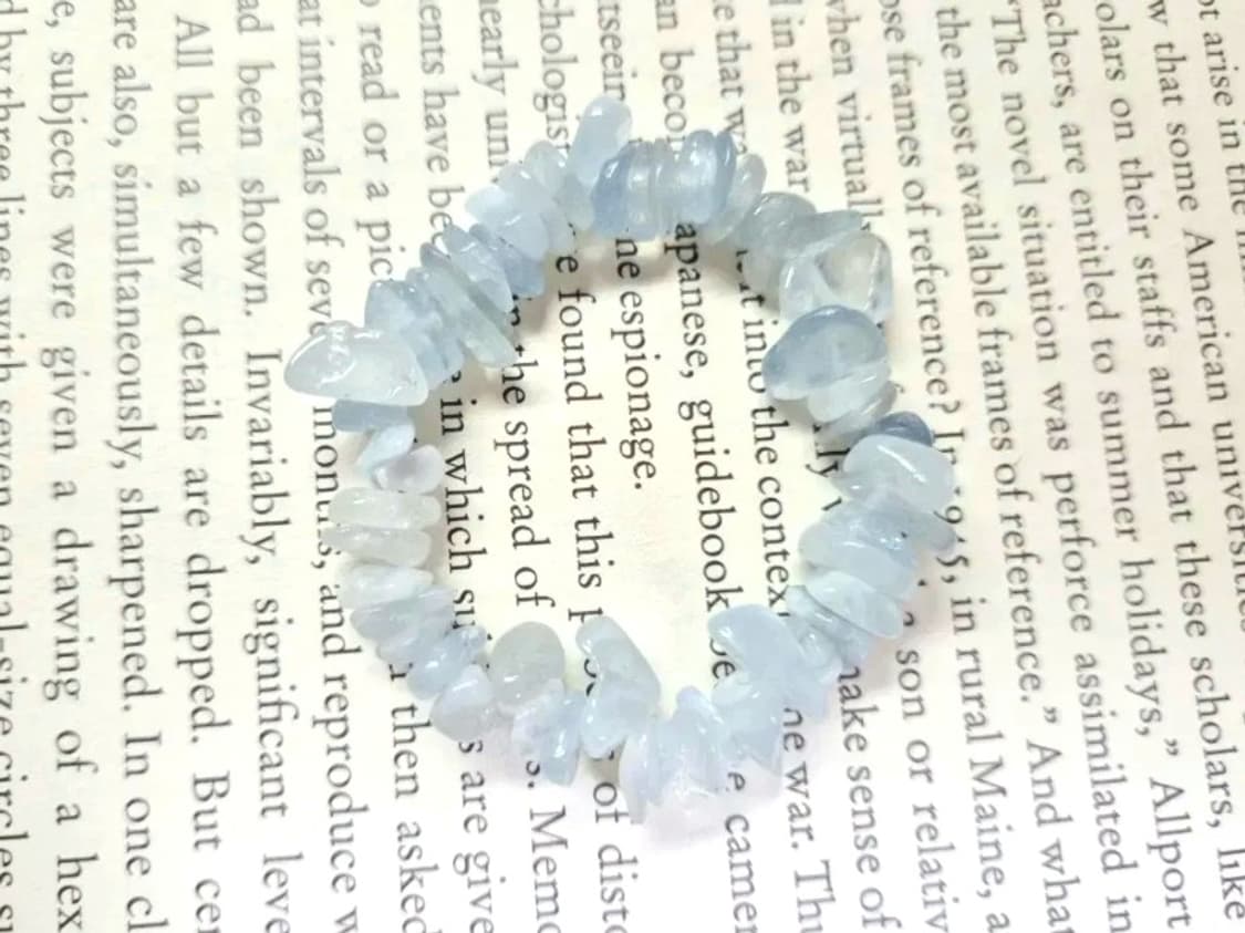 핸드메이드) 아쿠아마린 원석팔찌  상품이미지1