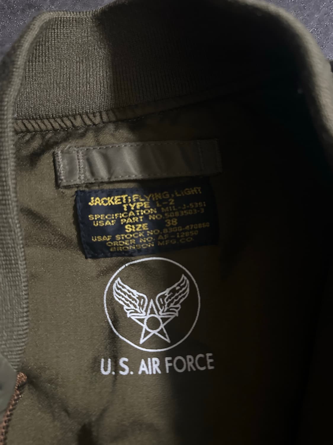 브론슨 L-2 플라이트 자켓 상품이미지2