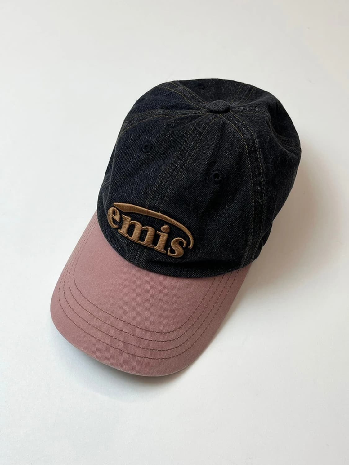 이미스 EMIS 워시드 배색 데님 볼캡 A1441    상품이미지1