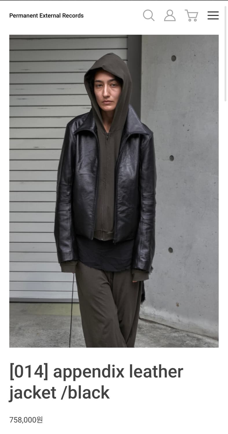 mudule 014 블랙 레더 1사이즈 구매합니다 상품이미지1