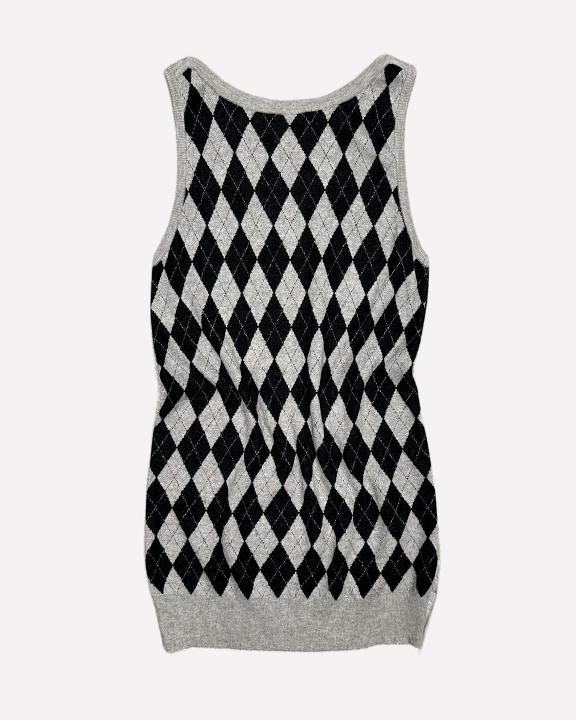 argyle knit sleeveless dress 상품이미지4