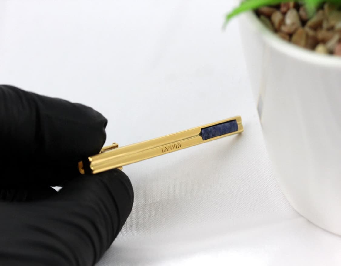 랑방 A등급 5.8cm 천연 라피스 원석 남자 명품 넥타이핀 상품이미지4