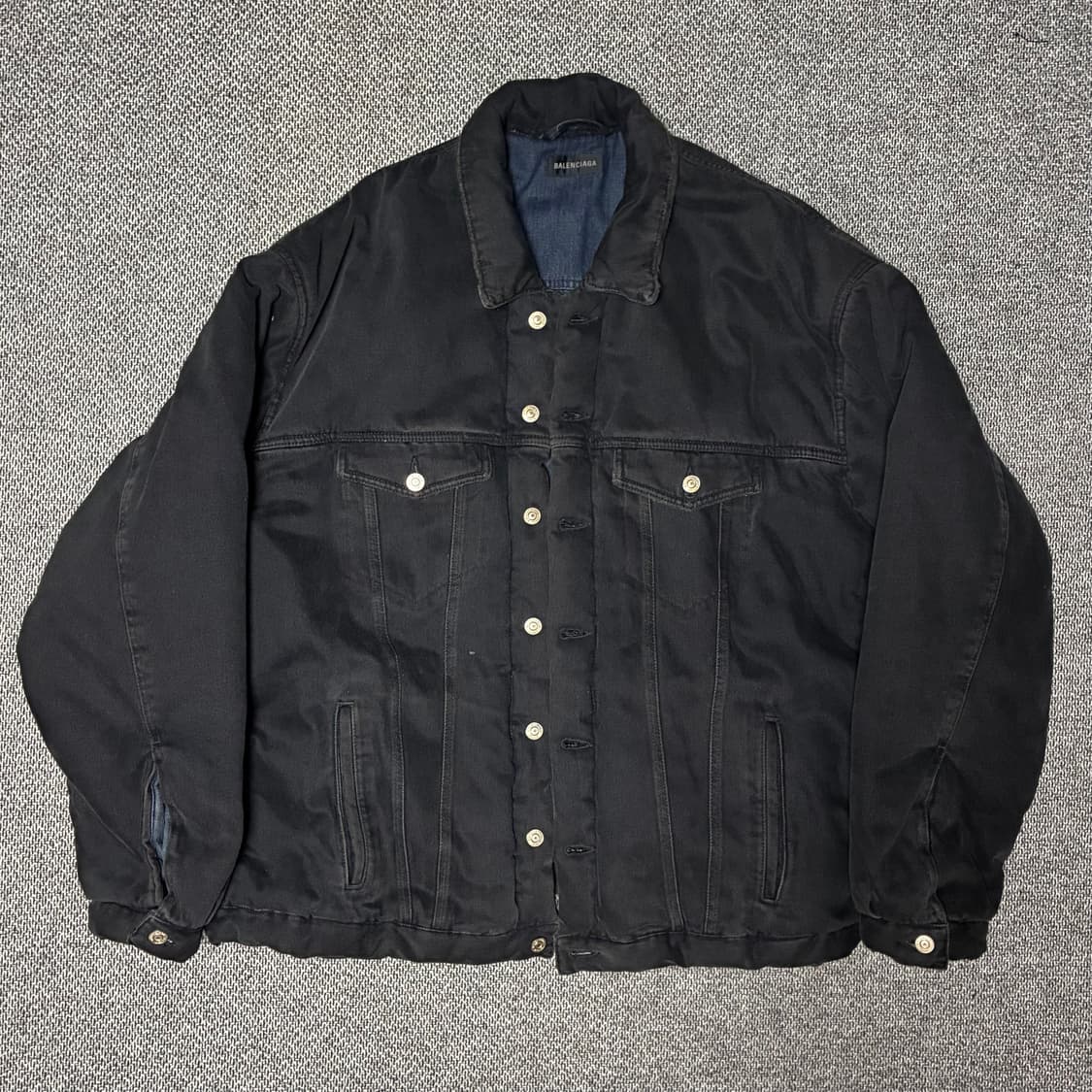 [46] 발렌시아가 패디드 데님 자켓 트러커 상품이미지1