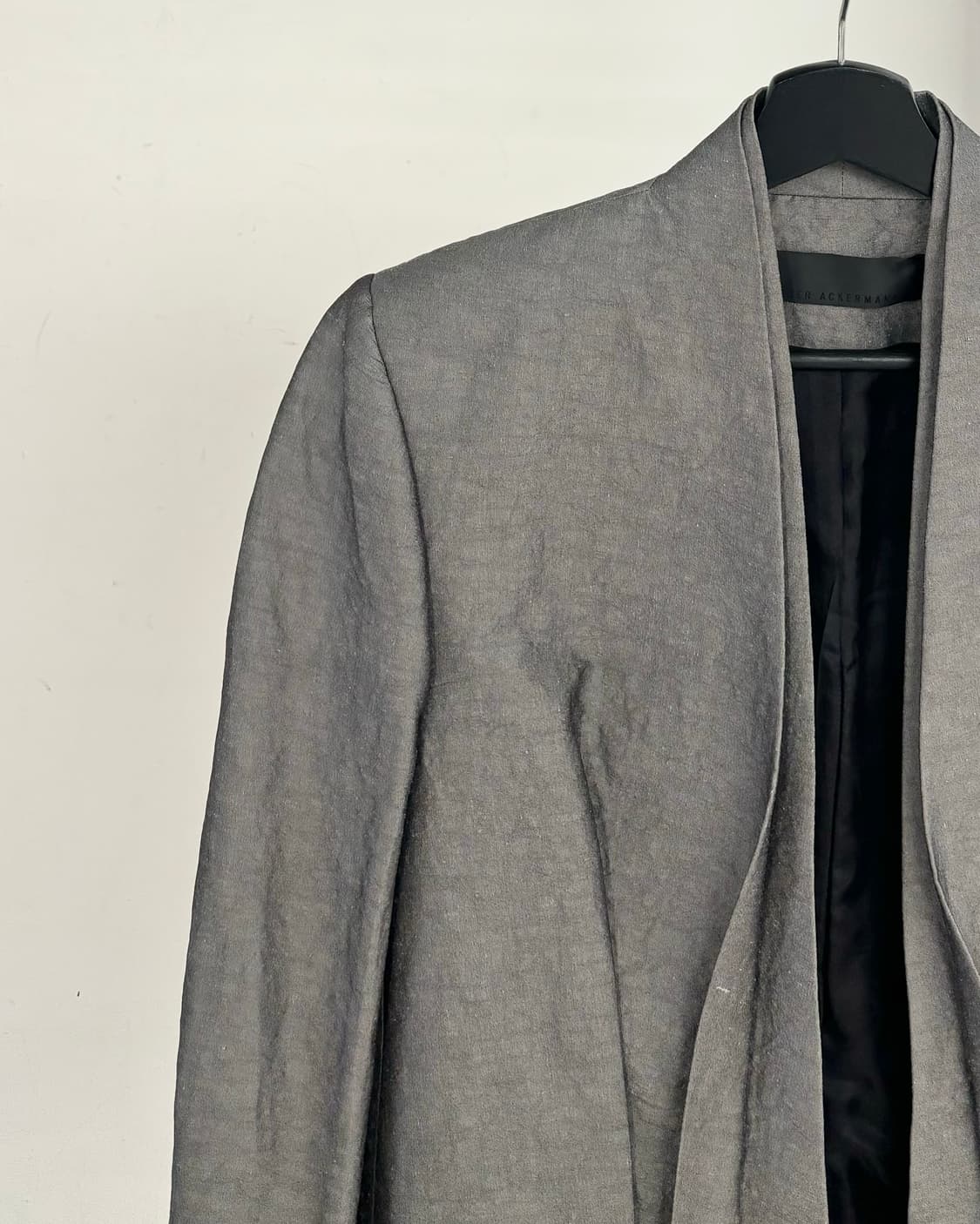 하이더 아커만 그레이 논카라 리넨 나일론 자켓 상품이미지3