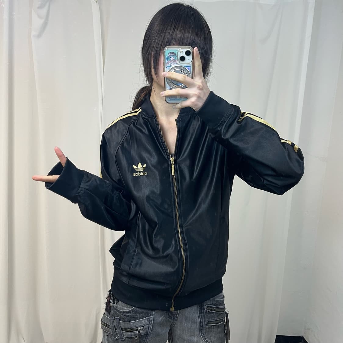 Adidas black gold Superstar jersey 상품이미지2