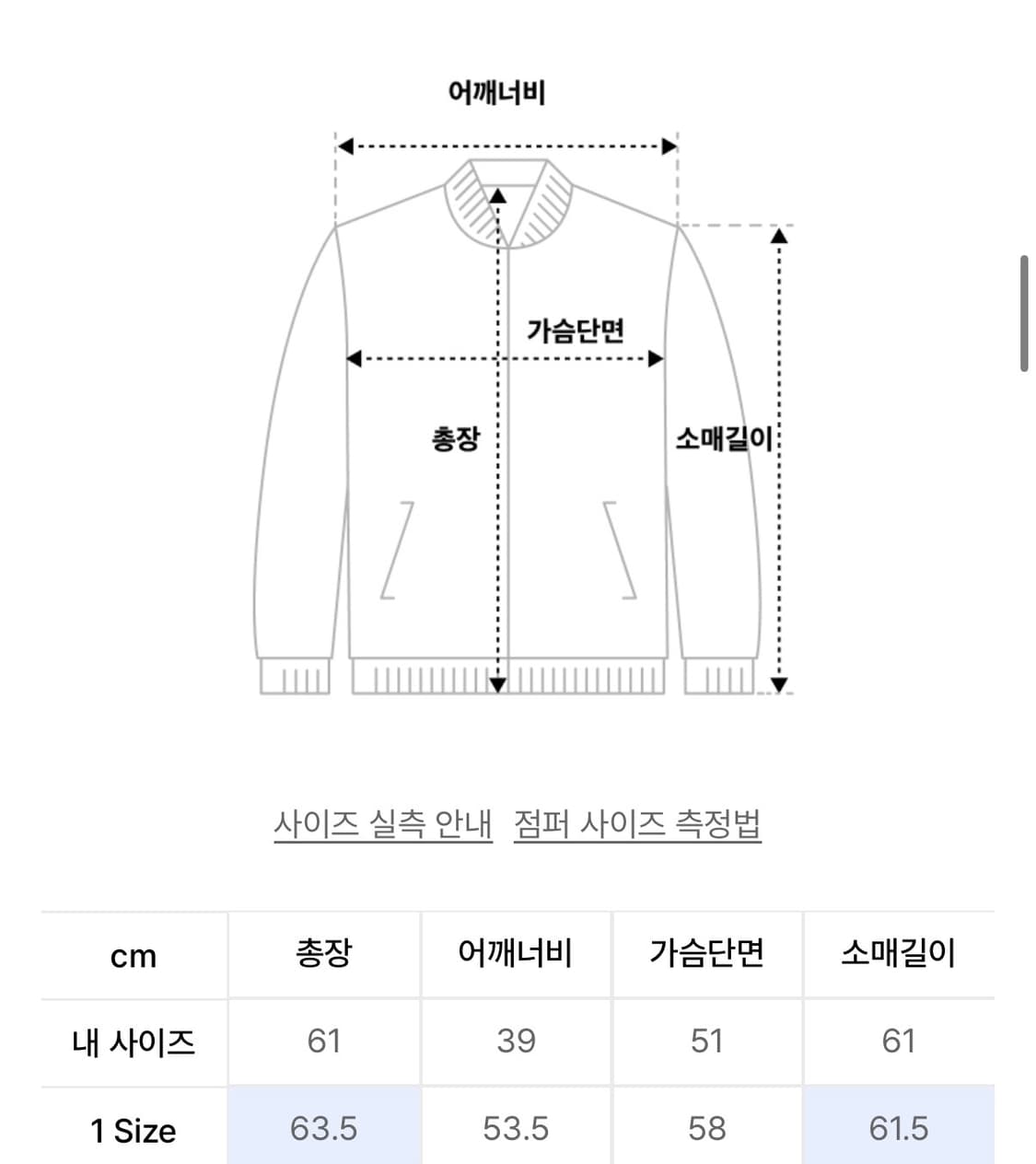 아워스코프 코듀로이 자켓 1사이즈 상품이미지5