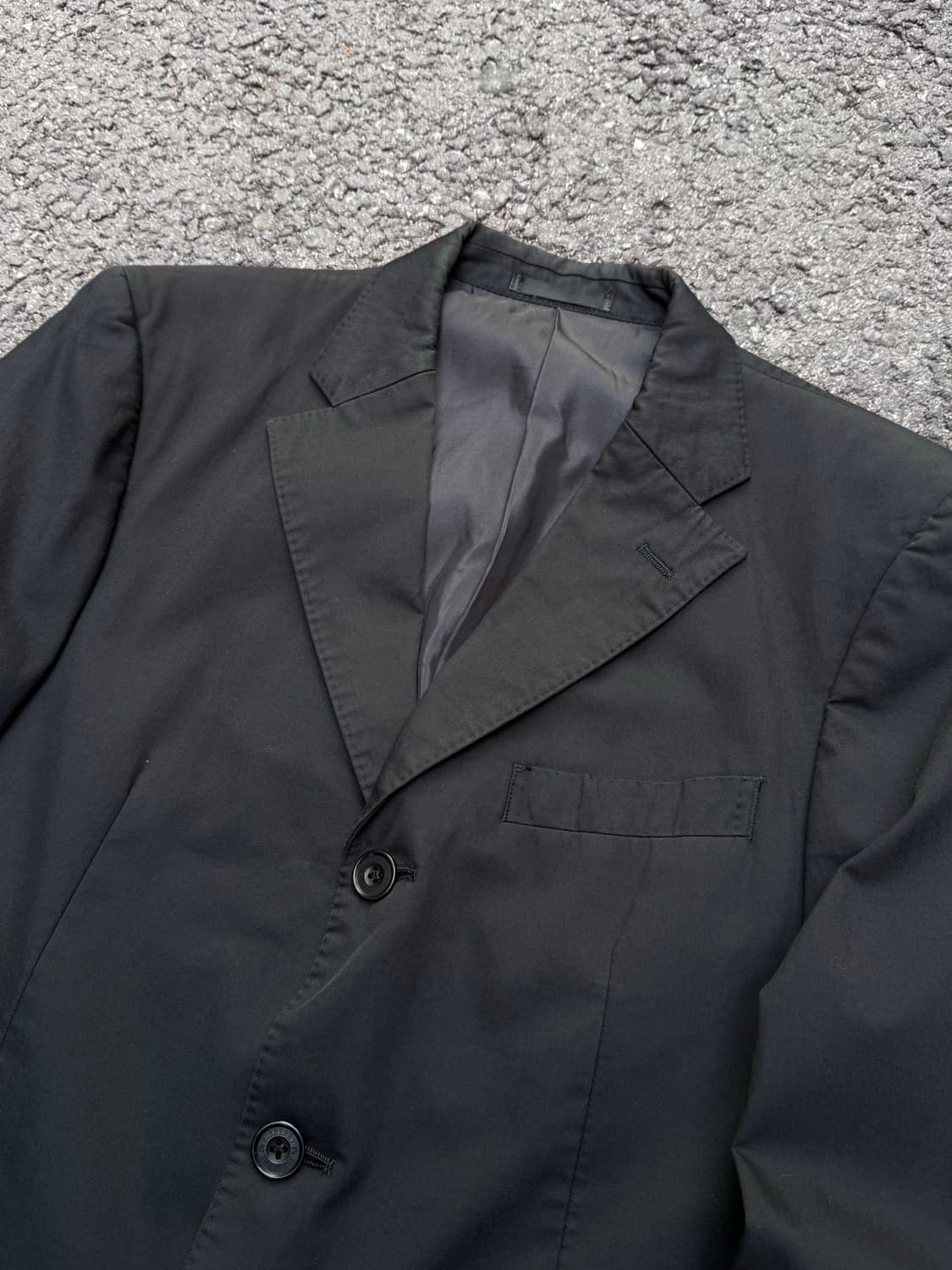 버버리 블랙라벨 3버튼 블랙 자켓 상품이미지4