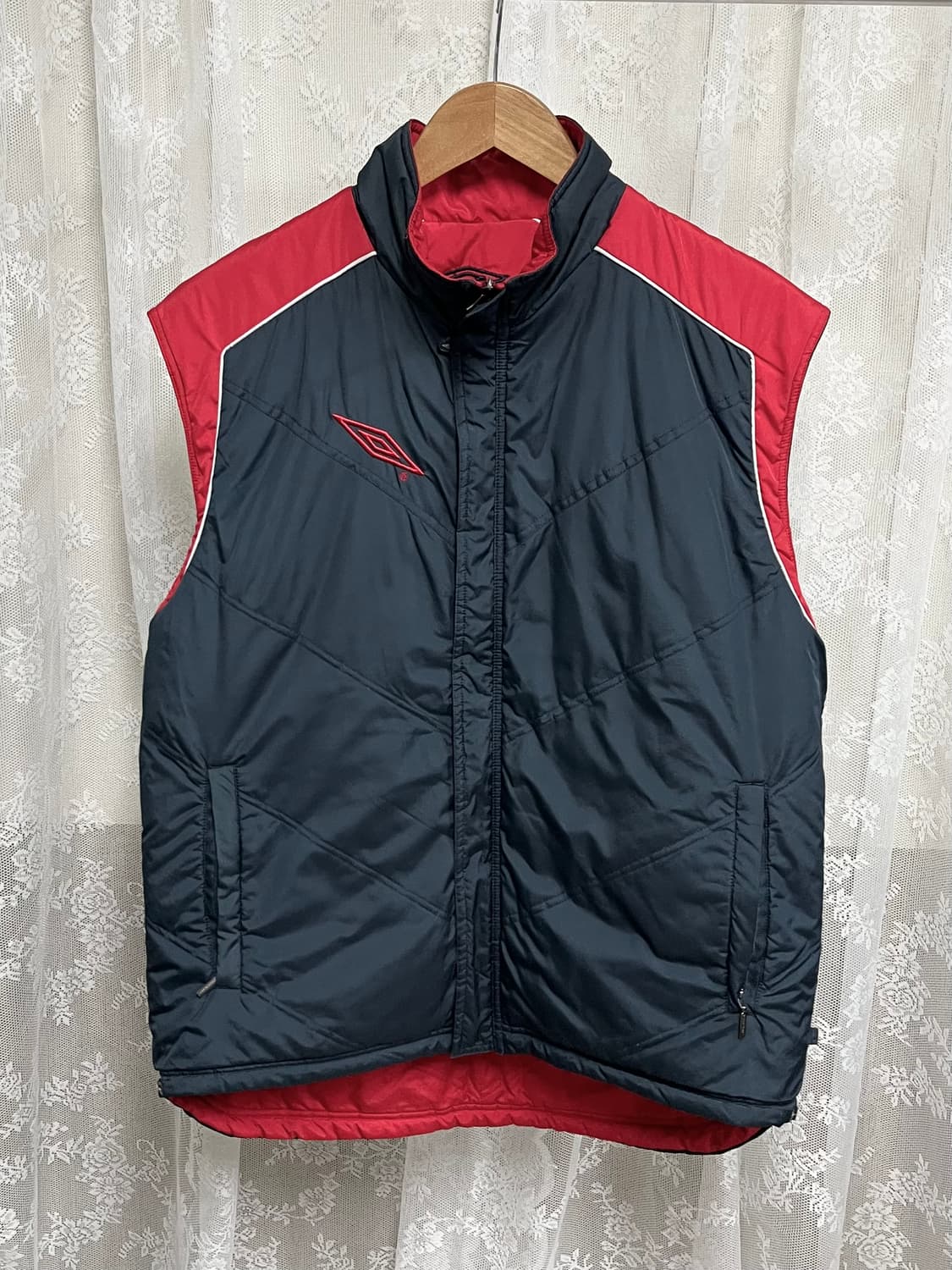 100) 엄브로 양면 리버시블 패딩조끼 잉글랜드 베스트 상품이미지1