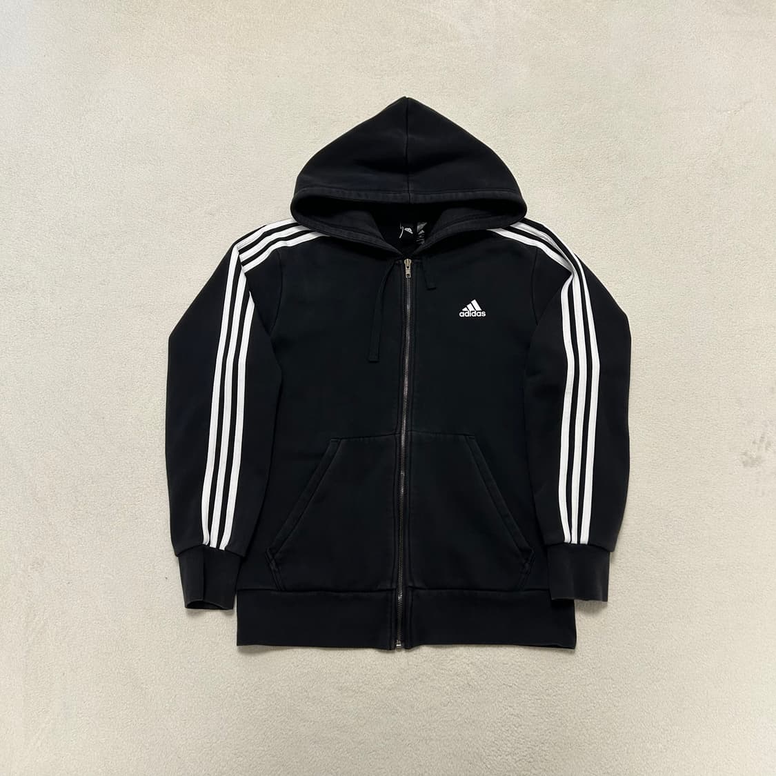 Adidas Black Hood Zip-up 상품이미지4
