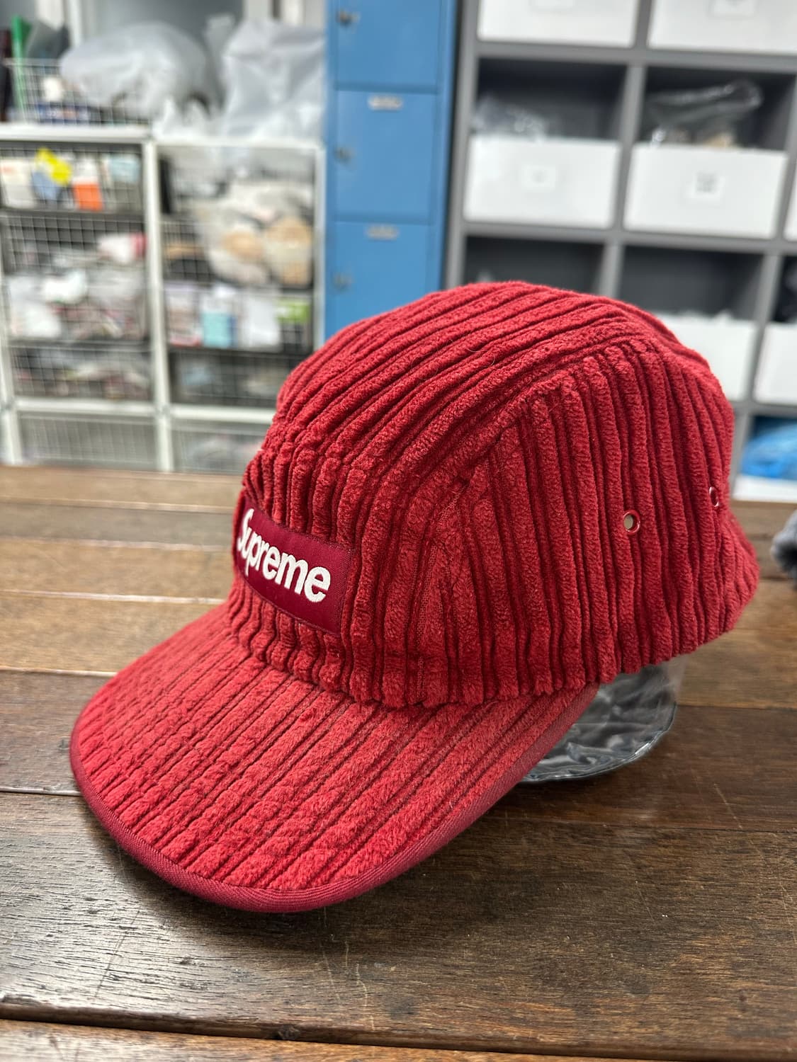 supreme 슈프림 15FW 하이로 코듀로이 캠프캡 레드 상품이미지2