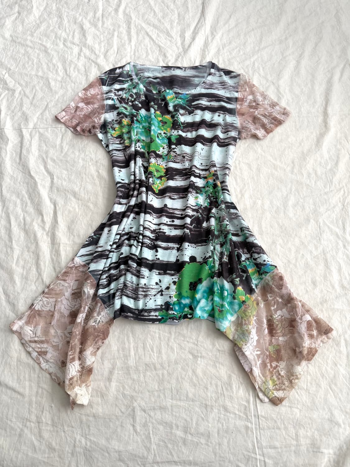 너드 페어리 오리엔탈 반팔 미니 원피스 상품이미지1