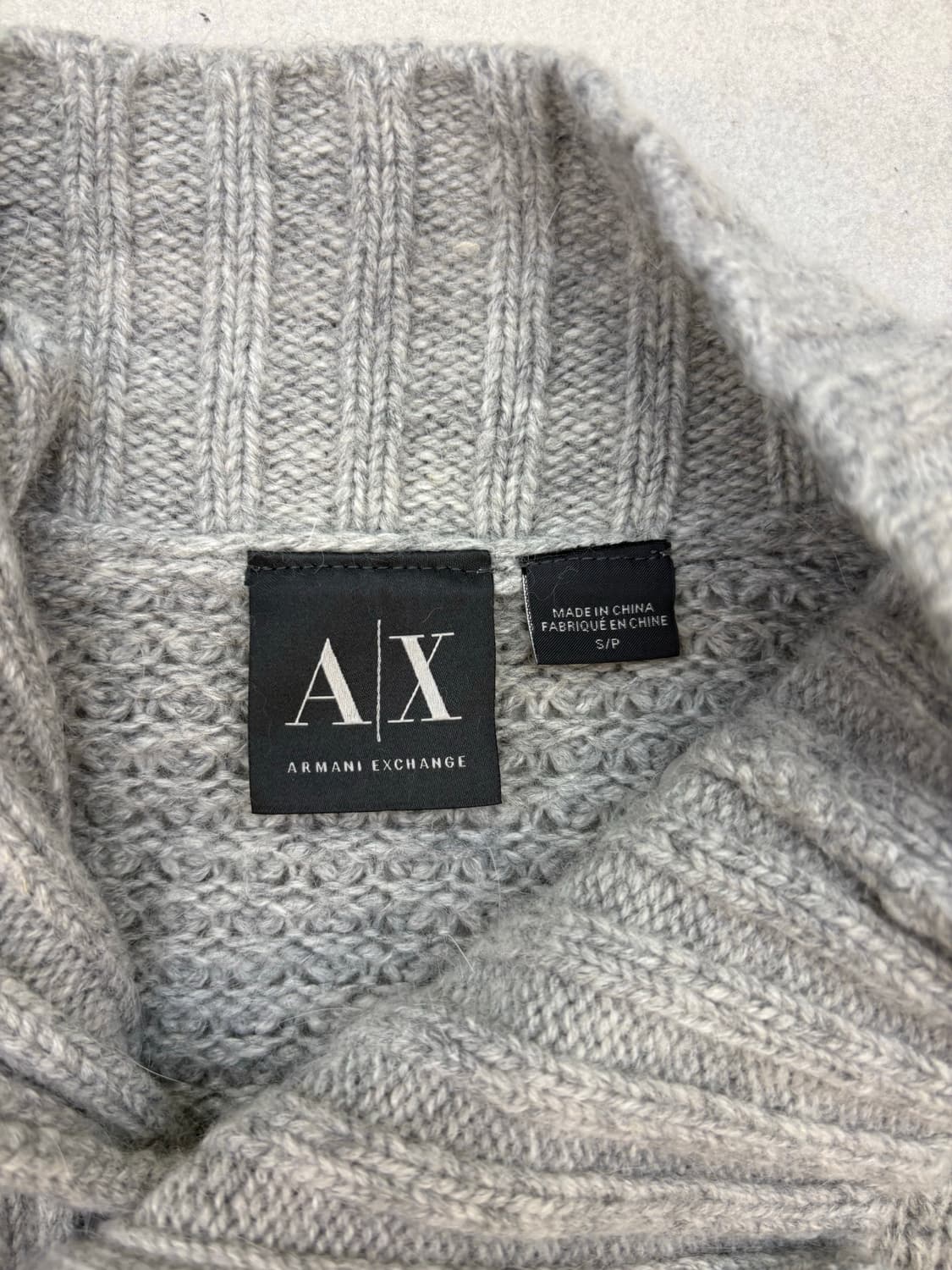 아르마니 익스체인지 하이넥 니트 롱슬리브 상품이미지5