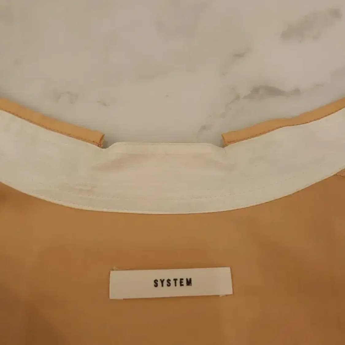 한섬 시스템 배색 롱 셔츠 원피스 66 오버핏 상품이미지2