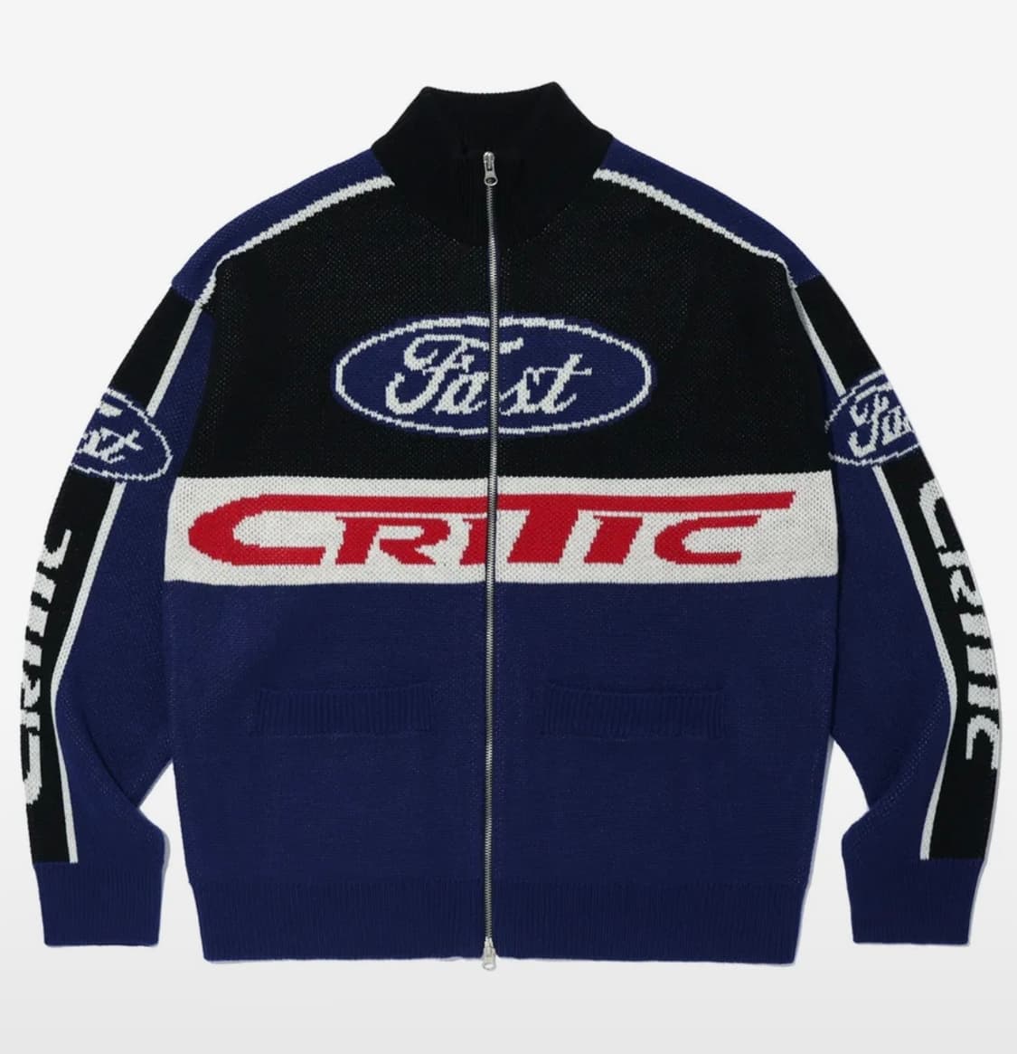 크리틱 니트집업 상품이미지1