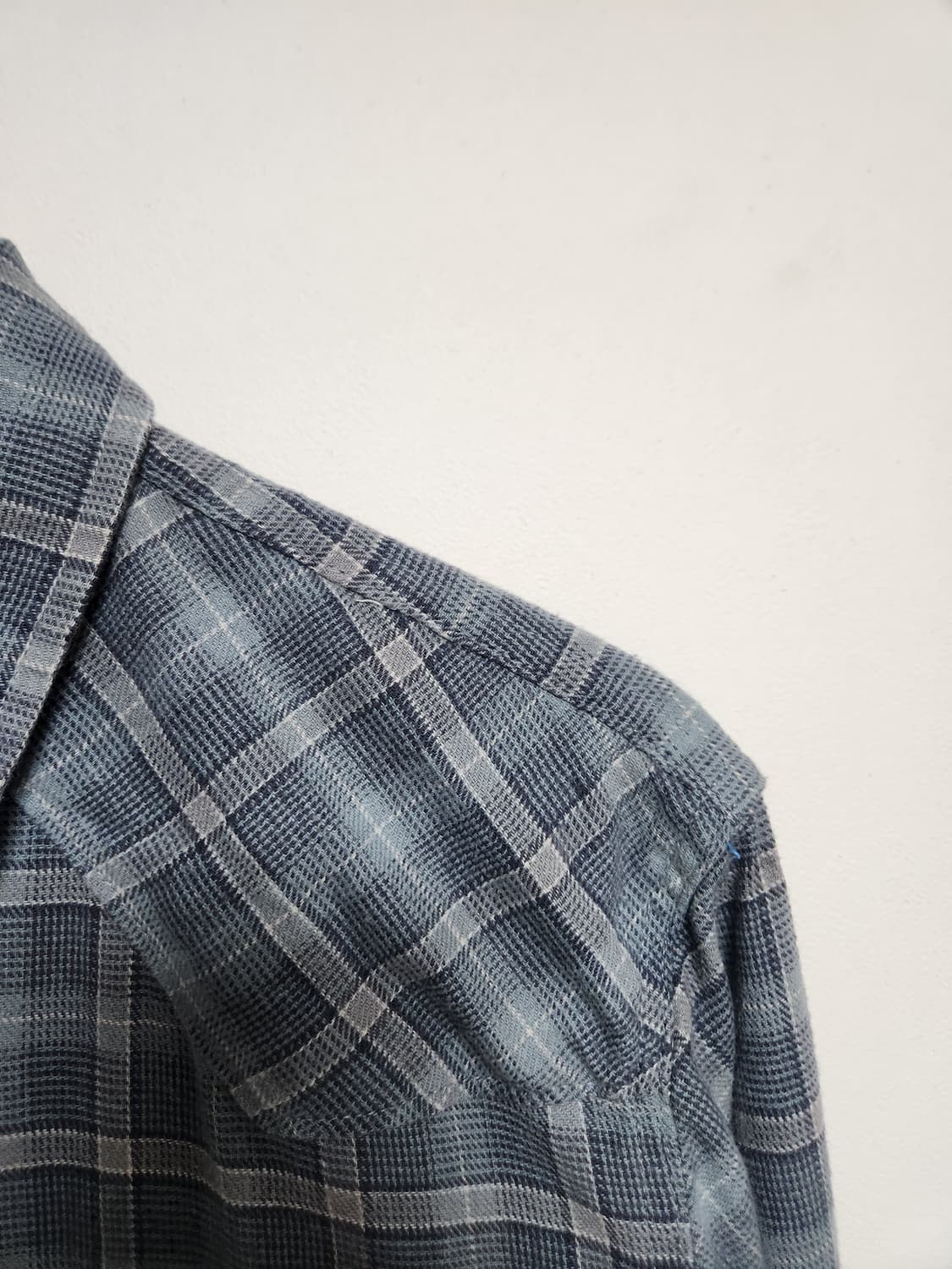 랭글러Wrangler 체크 셔츠 M - S84 상품이미지3