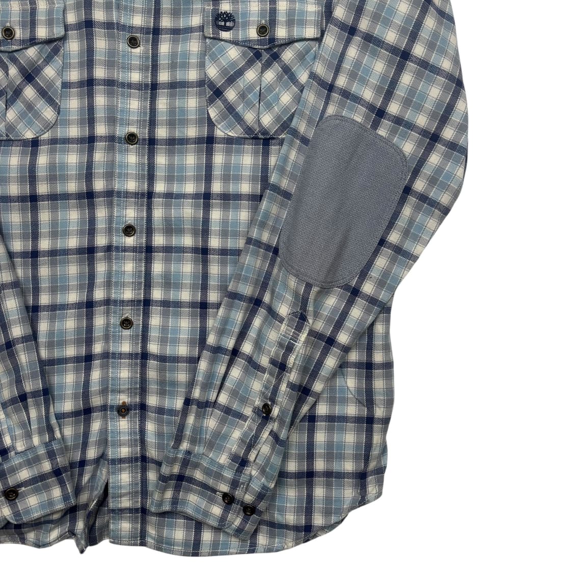 팀버랜드 스카이블루 체크 헌팅 셔츠 L 상품이미지3