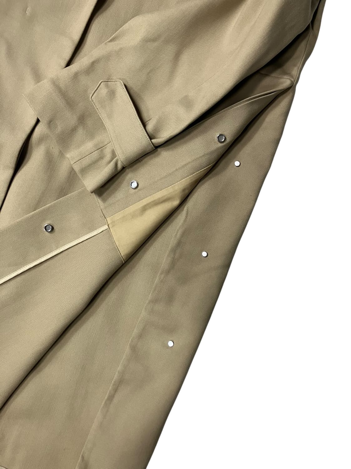 the CASHMERE 베이지 롱 트렌치 코트 M 상품이미지6