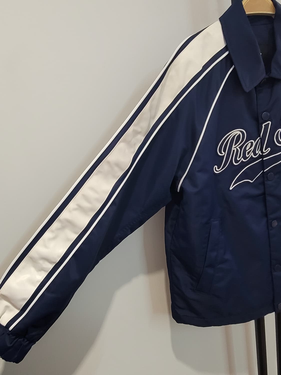 25SS MLB 보스턴 레드삭스 코치 자켓 남녀공용 S사이즈 택달린새제품 상품이미지3