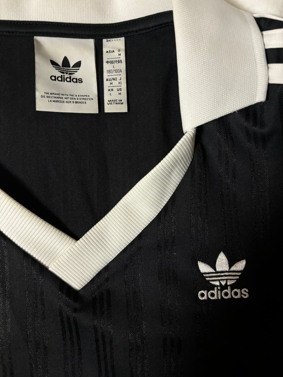 아디다스 피케 풋볼 긴팔 티 - 블랙 / IZ4808 L / 1개 상품이미지3