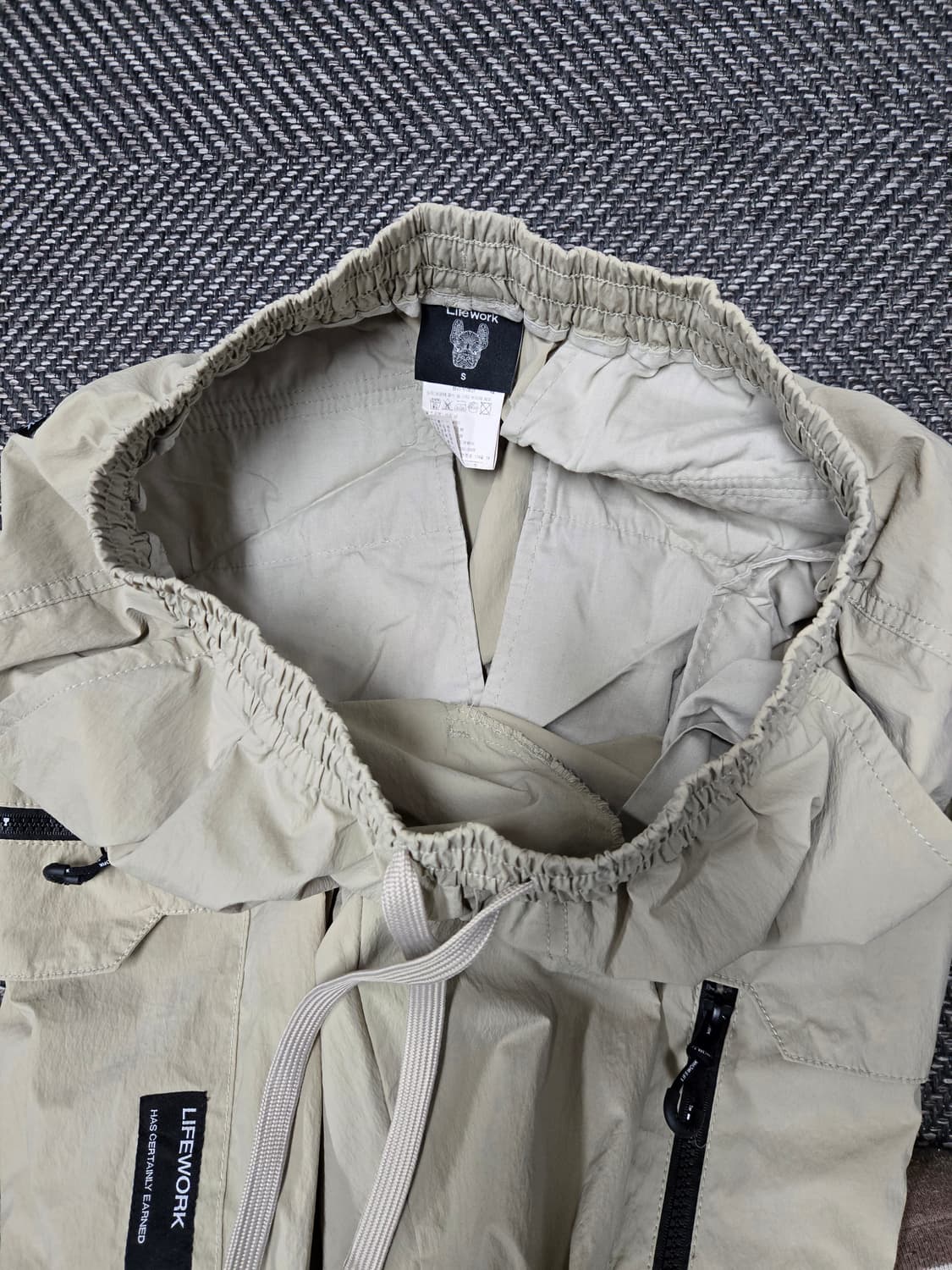 라이프워크 카고 조거 팬츠 베이지 상품이미지4