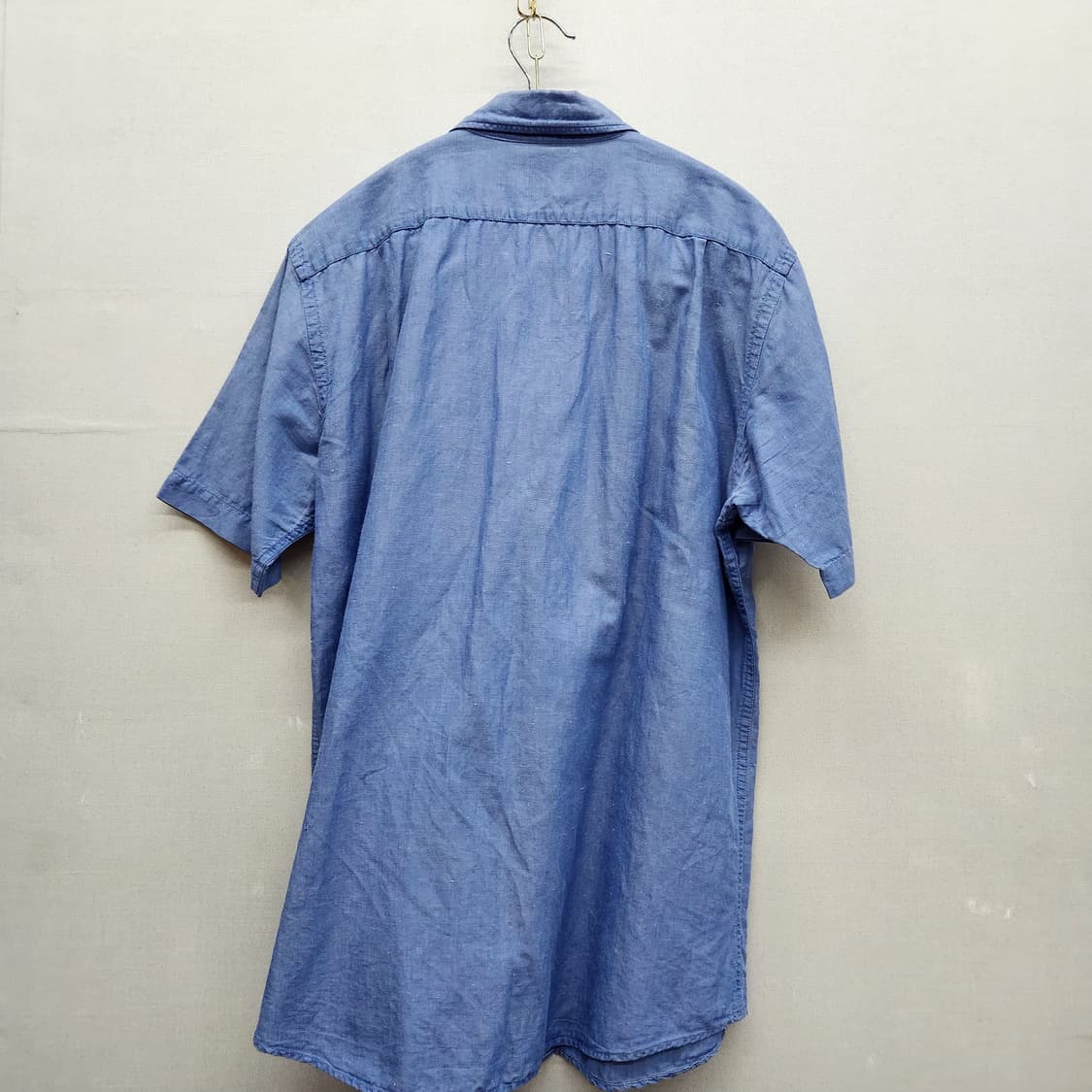 유니클로 원포켓 린넨혼방 반팔셔츠 M(M) 남여공용 상품이미지4