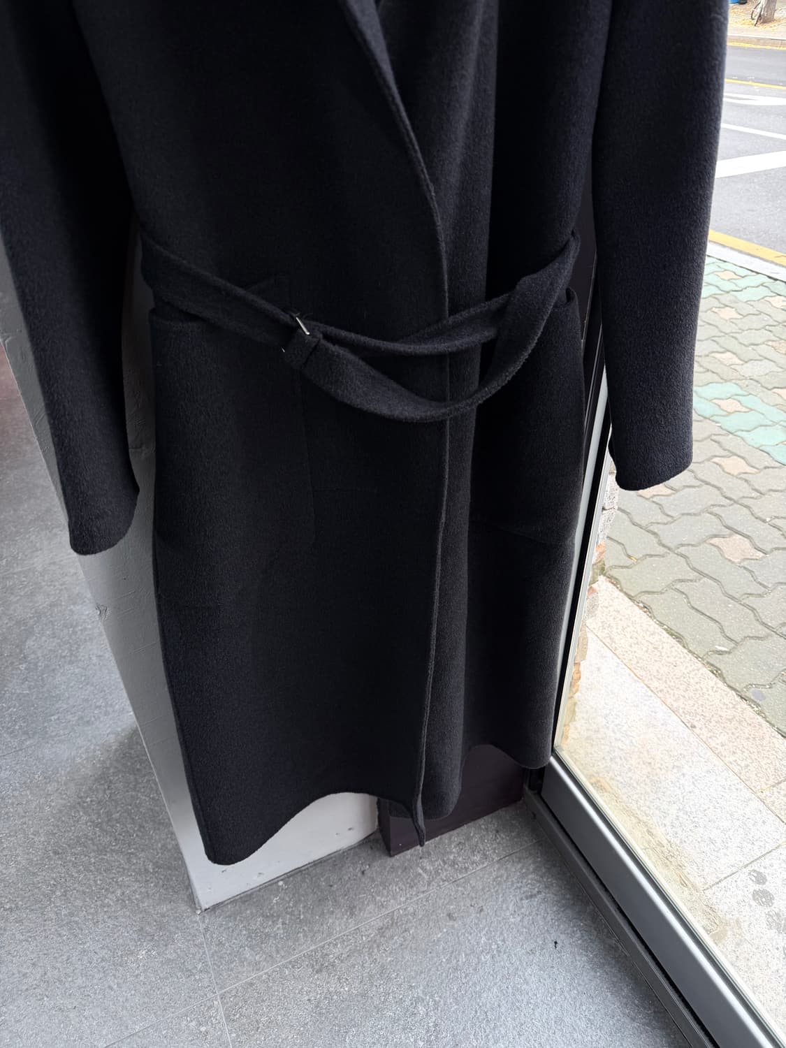 82/ 시스템 19FW 앙고라 캐시미어 벨티드 코트 상품이미지4