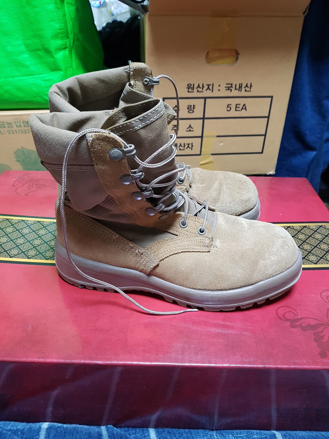 베르빌 하계용 사막화 전투화 군화 7W 판매 상품이미지2