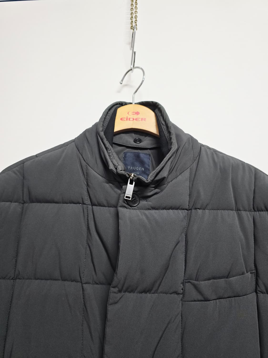 트루젠 스타일러쉬 남성 구스다운패딩 코트 그레이 상품이미지2