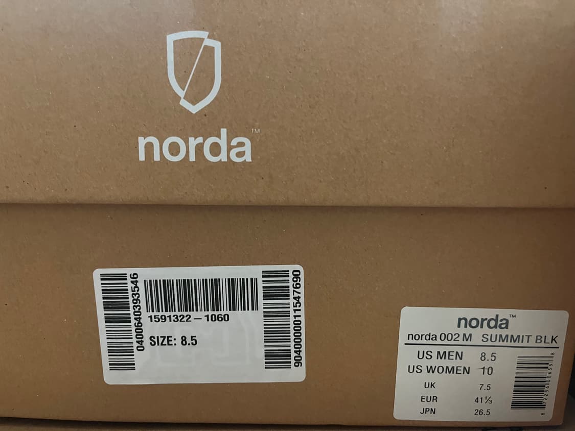 노다 norda / 002 서밋블랙 / 265 상품이미지6