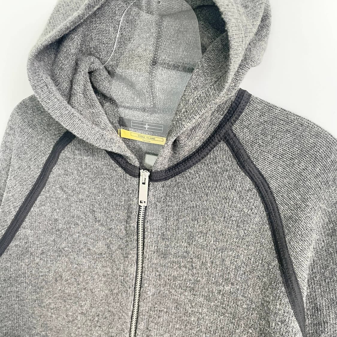 A2 스톤아일랜드 데님스 니트 집업 후디 가디건 100사이즈 상품이미지3