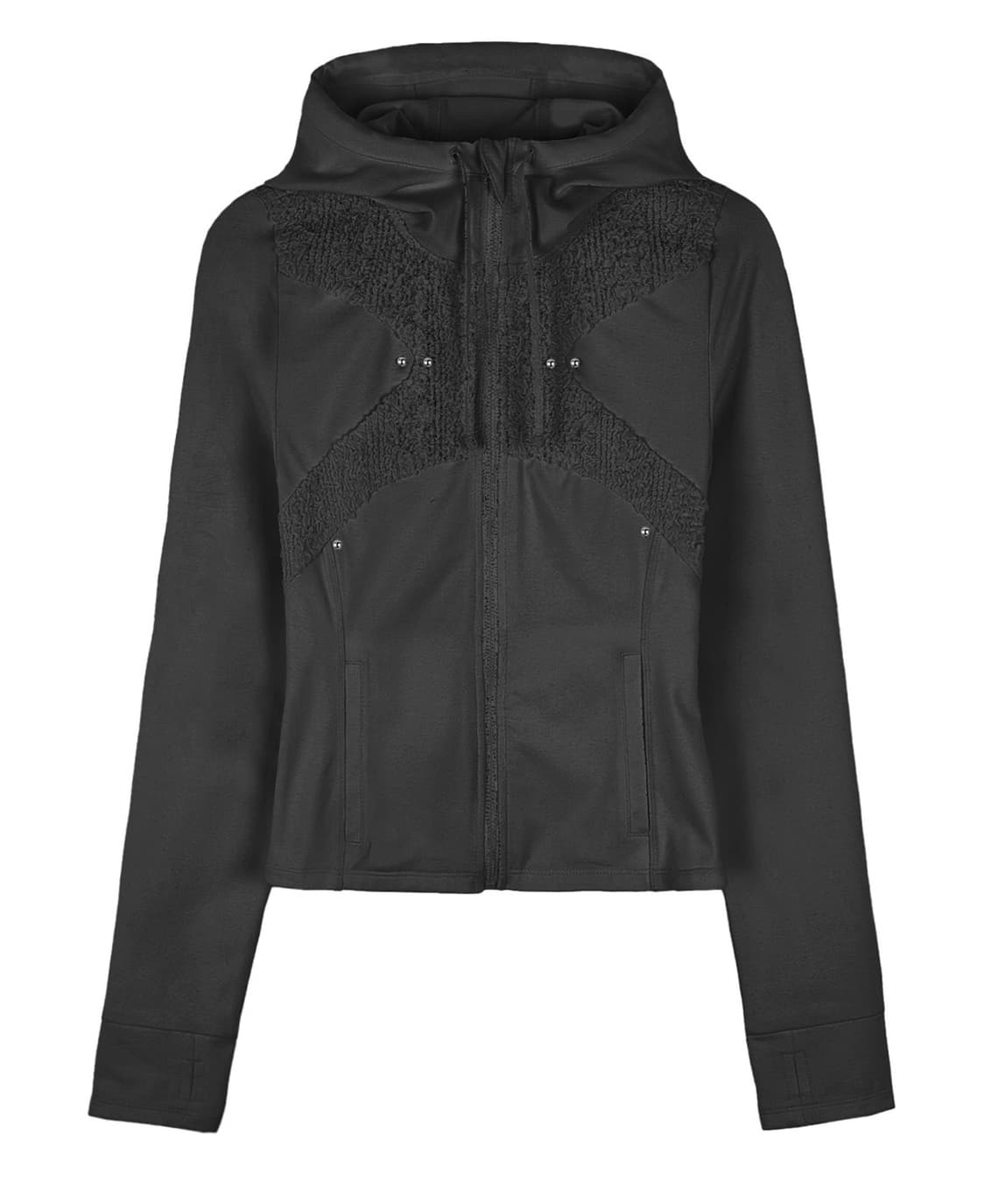 Pierced finger hole hoodie jacket 상품이미지2