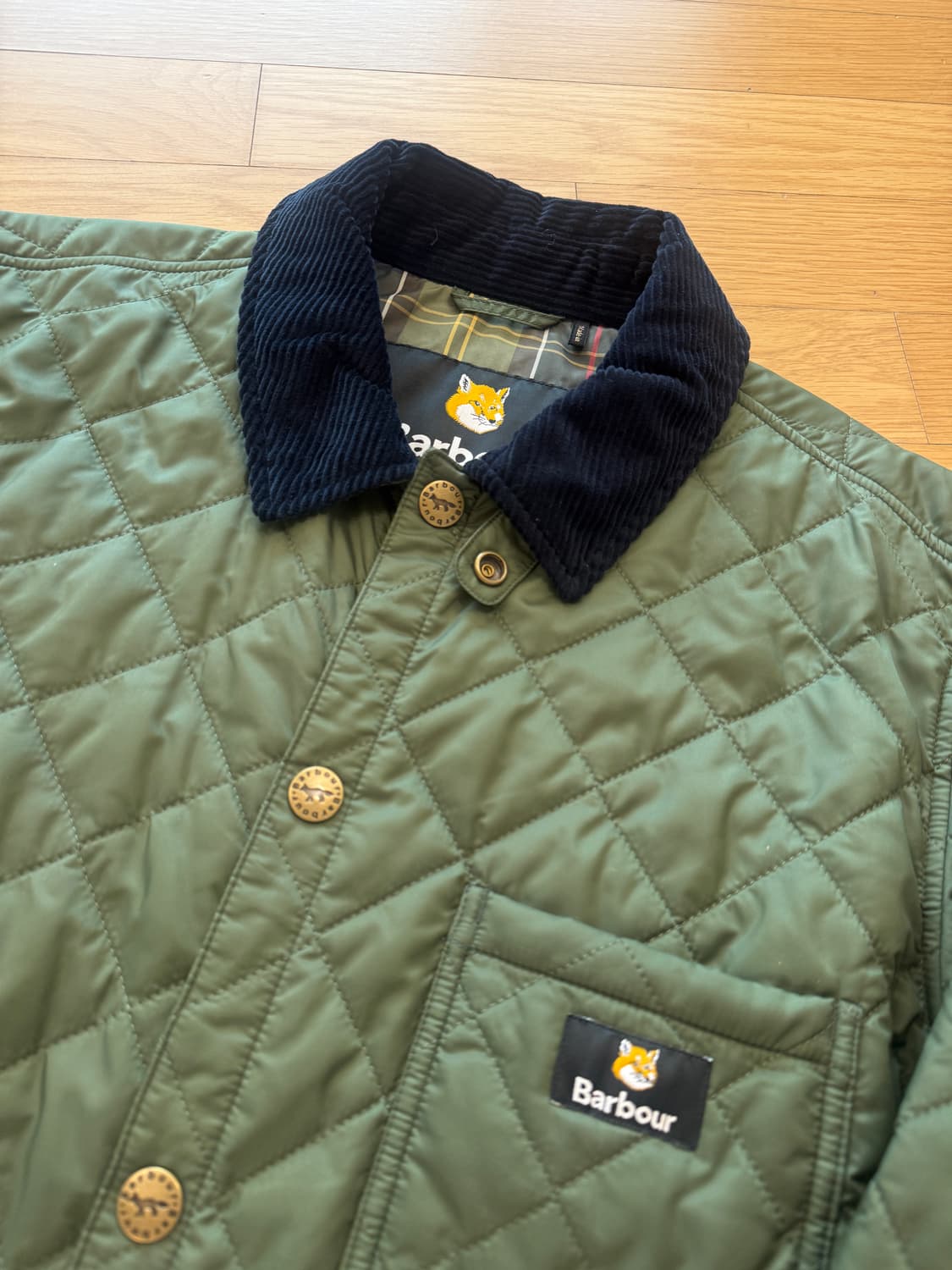 [L] 바버 x 메종키츠네 퀄팅자켓 상품이미지2