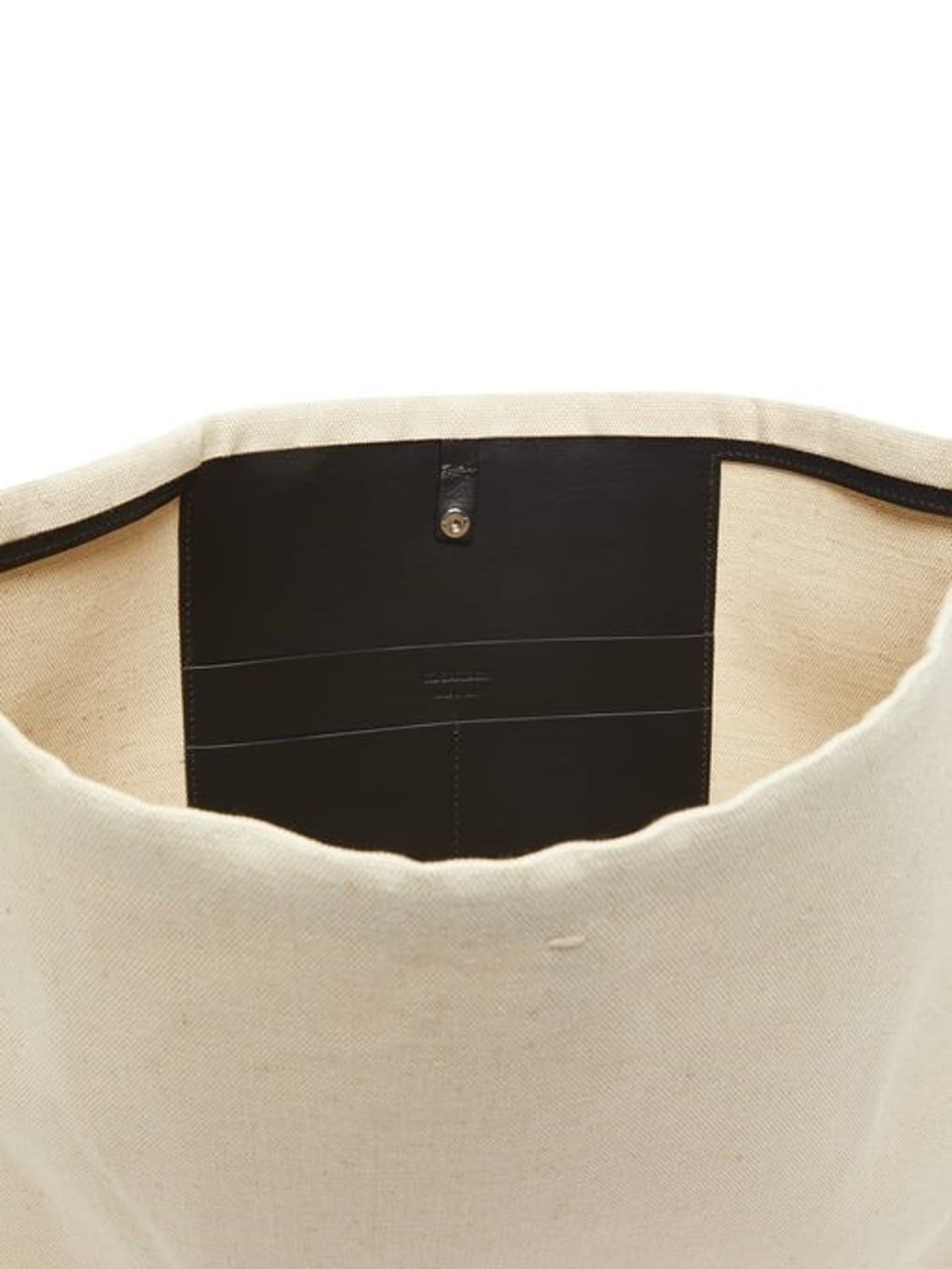 질샌더 보더 가죽 트리밍 캔버스 토트백 상품이미지2