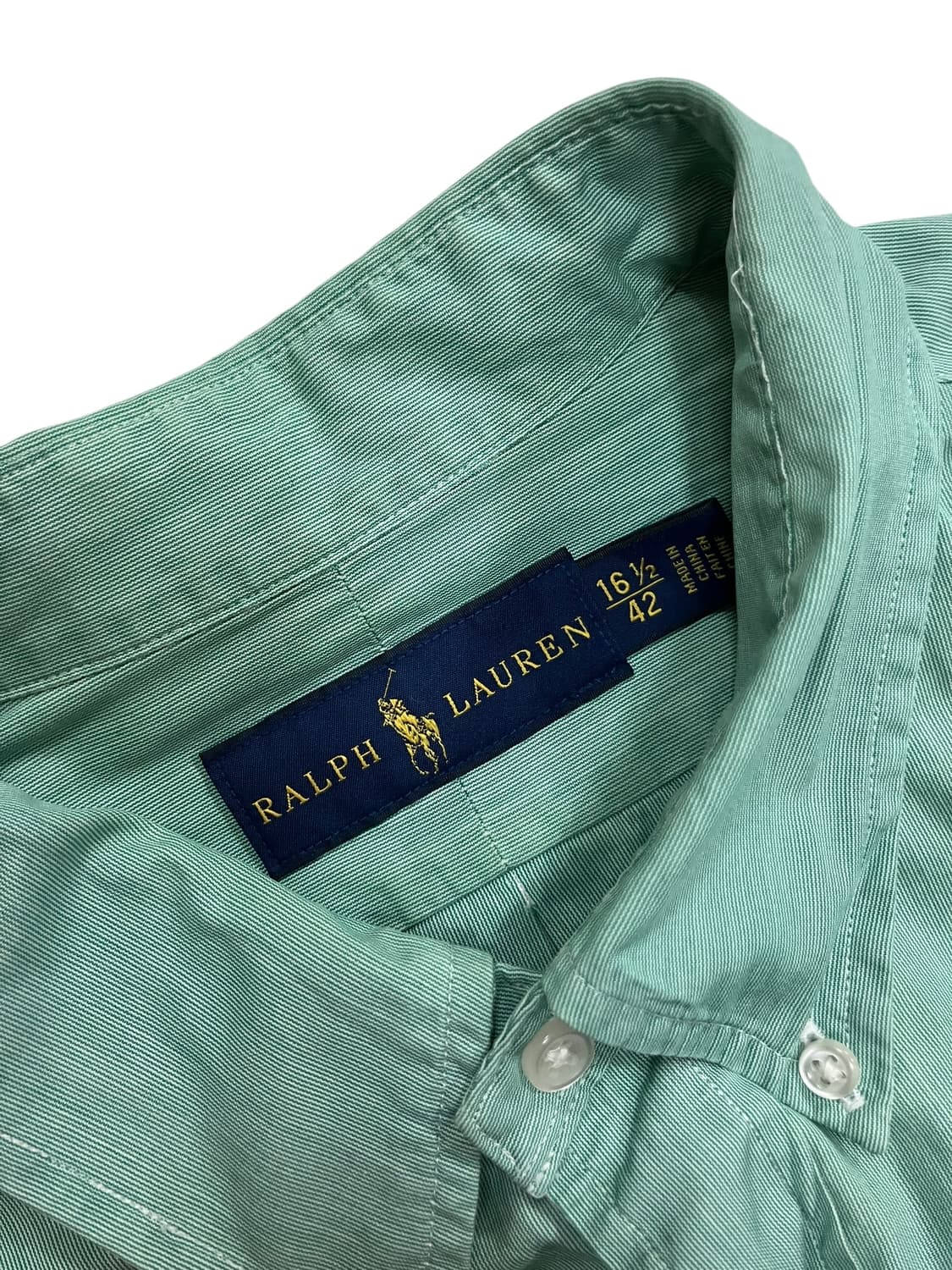 랄프로렌 긴팔 셔츠 그린 L 상품이미지4
