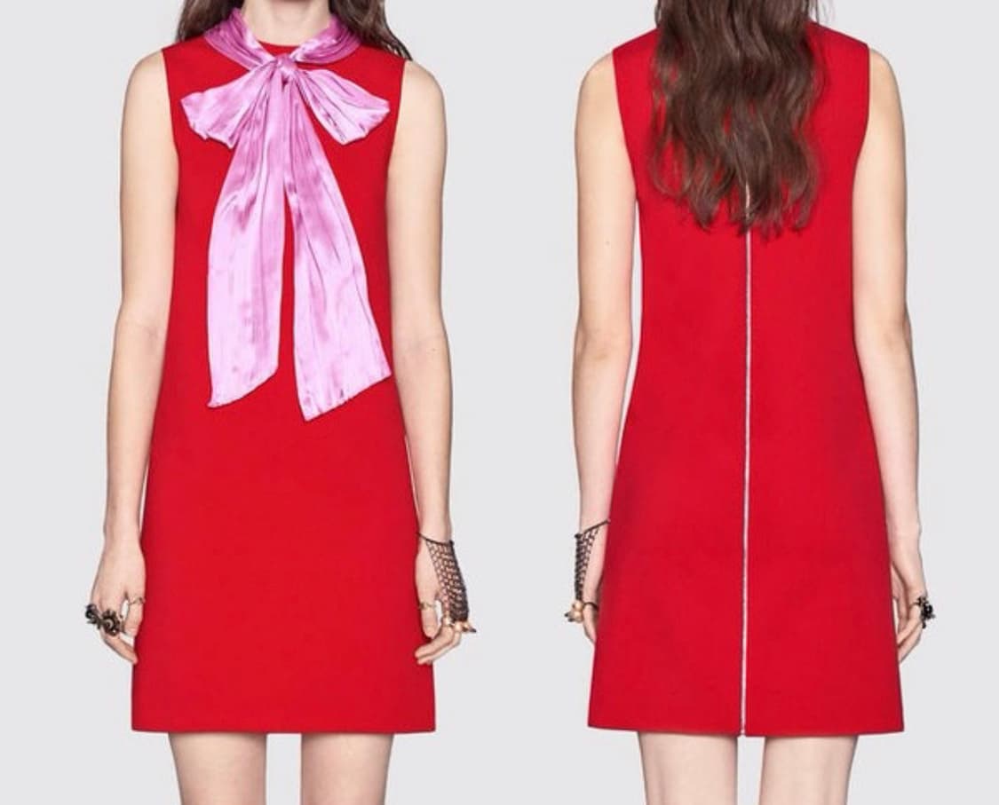 [새상품.정가228] GUCCI 보우 디테일 아이유 손나은 원피스 구찌 상품이미지1