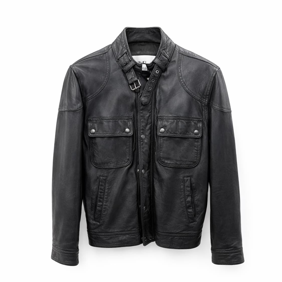 ZARA 블랙 양가죽 자켓 M 상품이미지1