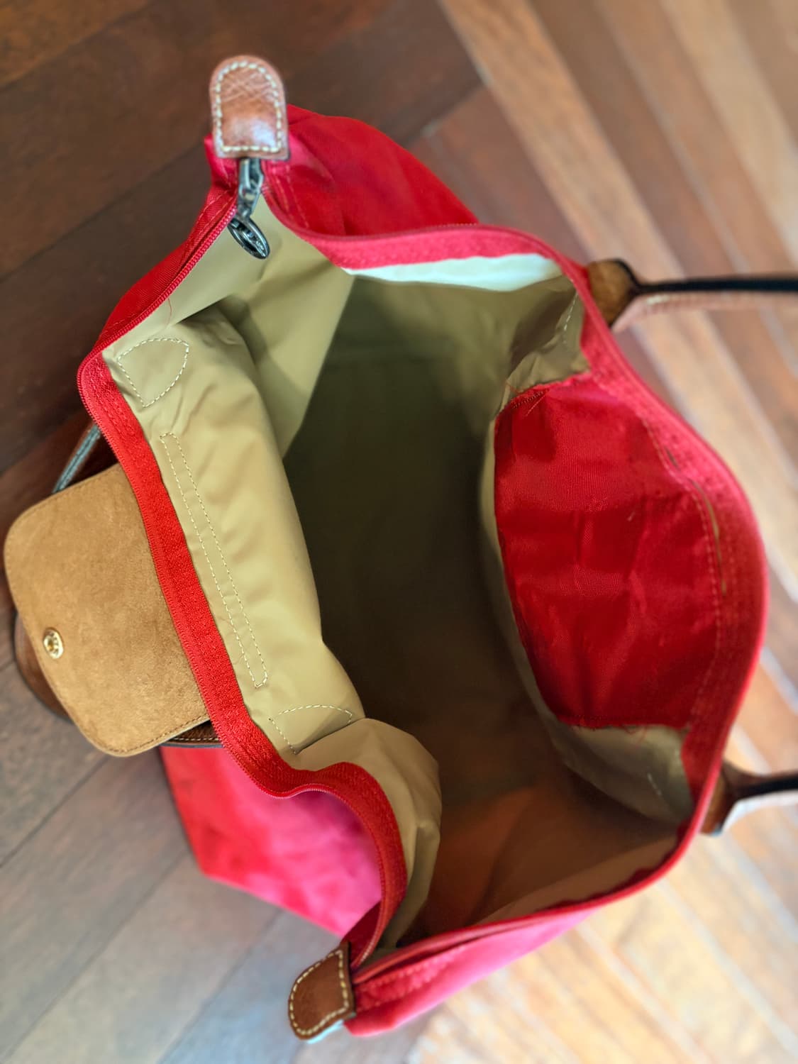 Longchamp 롱샴 오리지널 토트백 레드 상품이미지8