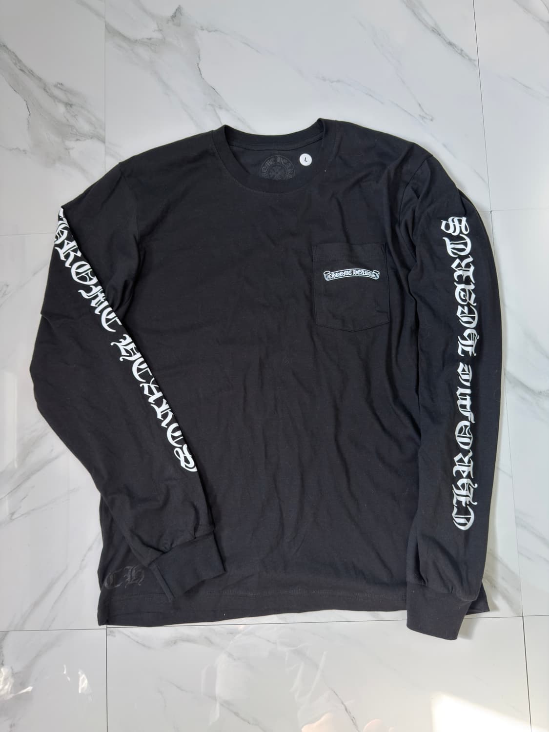 새상품 신형 크롬하츠 스크롤라벨 롱슬리브 L 상품이미지1