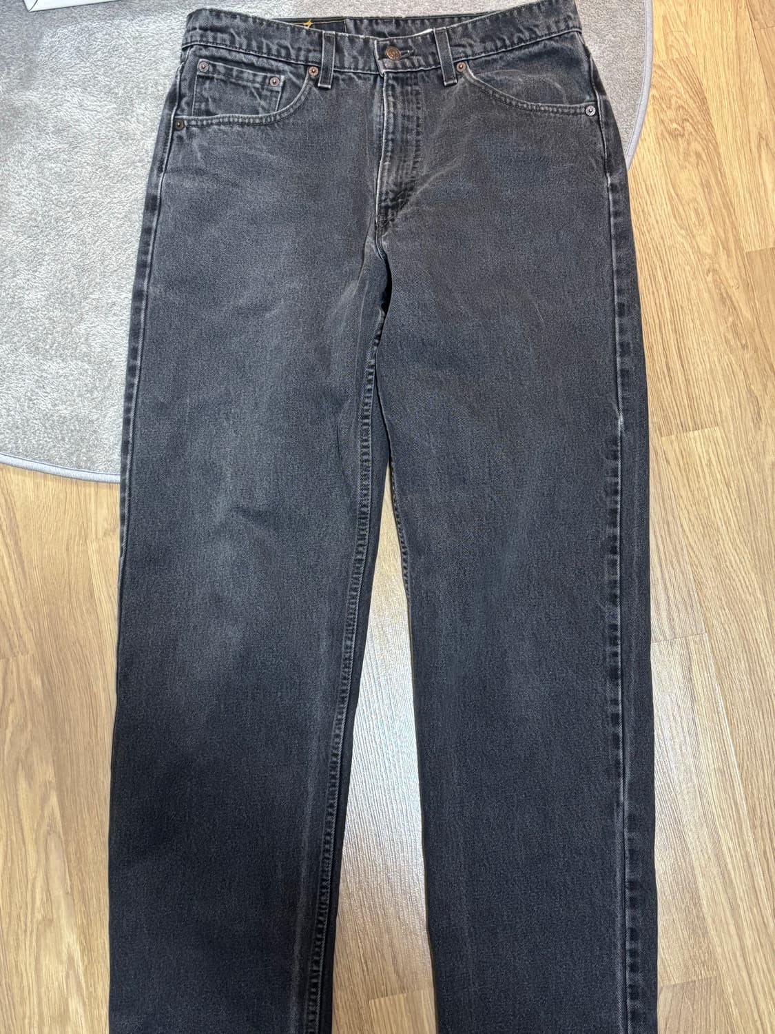 리바이스 550 흑청 데님 팬츠 W33 L34 상품이미지3