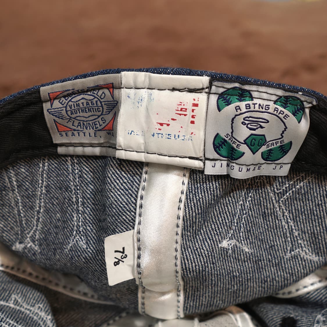 베이프 X 이벳필드 USA 오리지널 데님 캡 상품이미지7