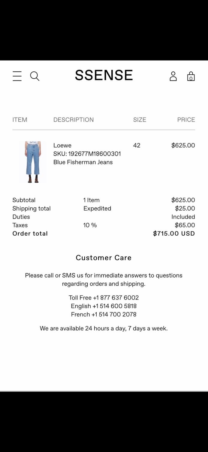 로에베 블루 피셔맨 진 미친 가격에 판매합니다! 상품이미지8