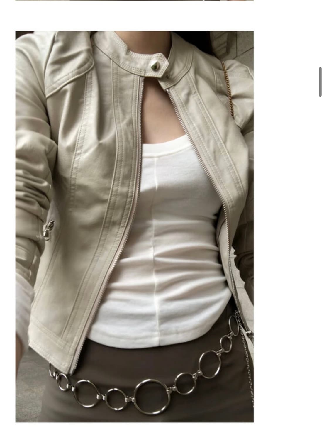 아델리오 슬림 레더자켓 상품이미지2