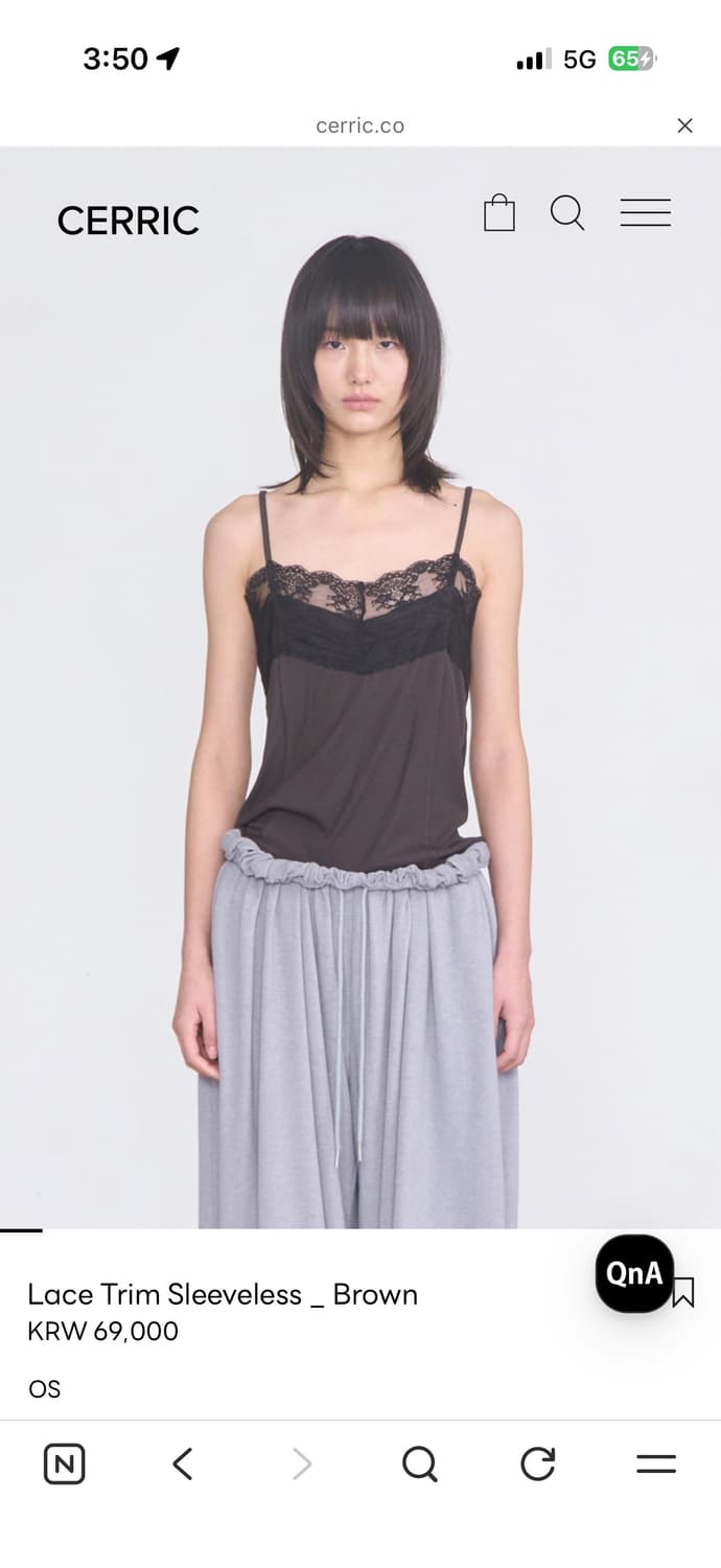 세릭 Lace Trim Sleeveless 상품이미지1