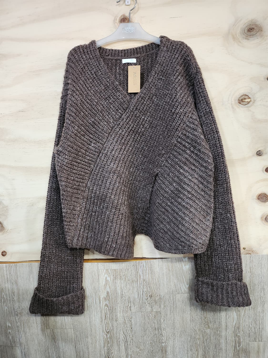 550) 여성 브이넥 니트 상품이미지1